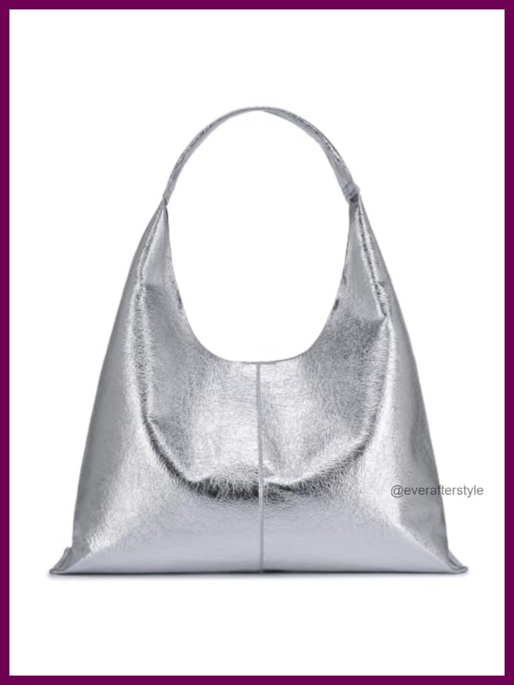 Oversized Slouchy Hobo Bag Vegan Leather Shoulder Tote Purse Minimalist Handbag